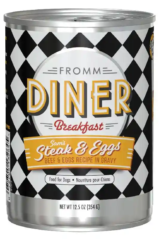Fromm Dog Diner Steak Bf Eggs Gravy Can 12.5-oz 12