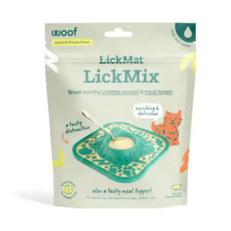 Woof Treat Lick Mat Lickmix Bacon/Cheese 5.5oz