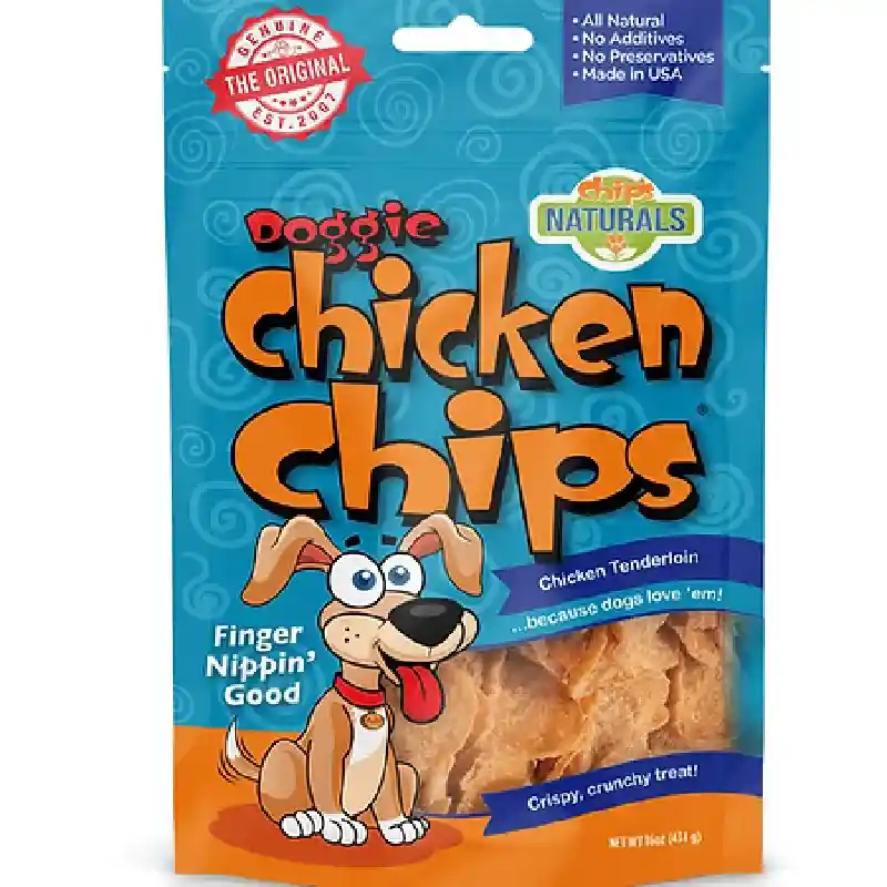 Chip's Naturals Doggie Chicken Chips 8 Oz