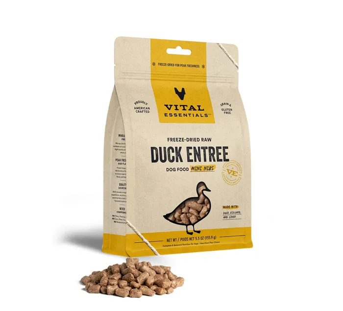 Ve Fdr Duck Entree Dog Food - Mini Nibs 5.5-oz