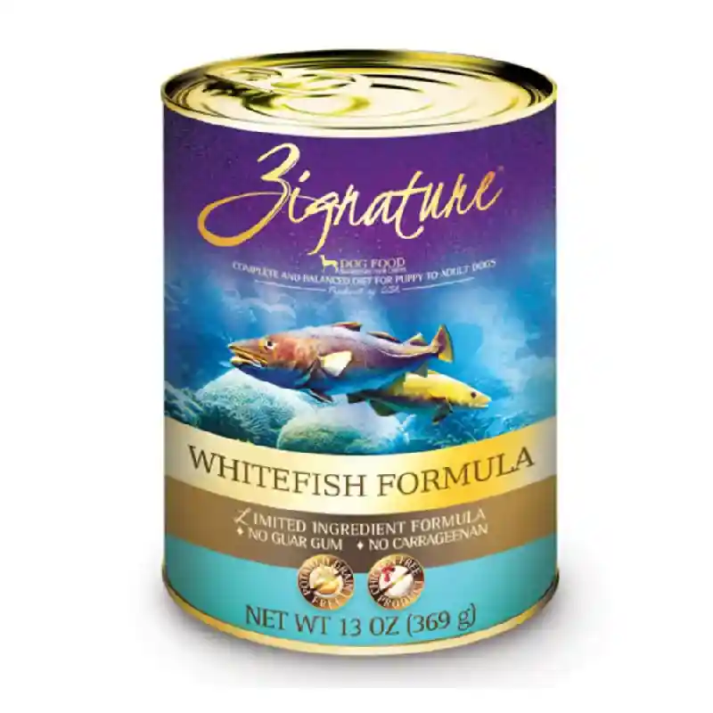 Zignature Canned Dog Food Whitefish 13-oz