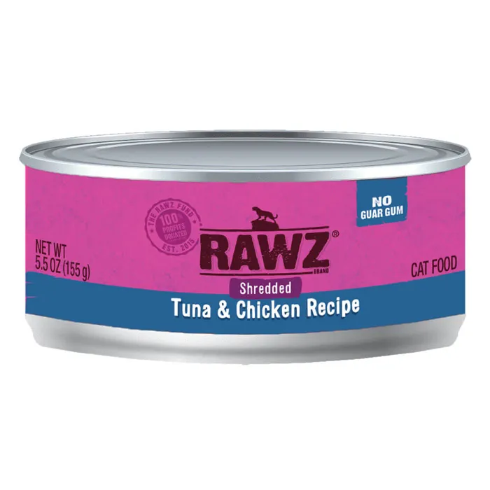 Rawz Shred Tuna & Chicken Can Cat 24 / 5.5 Oz