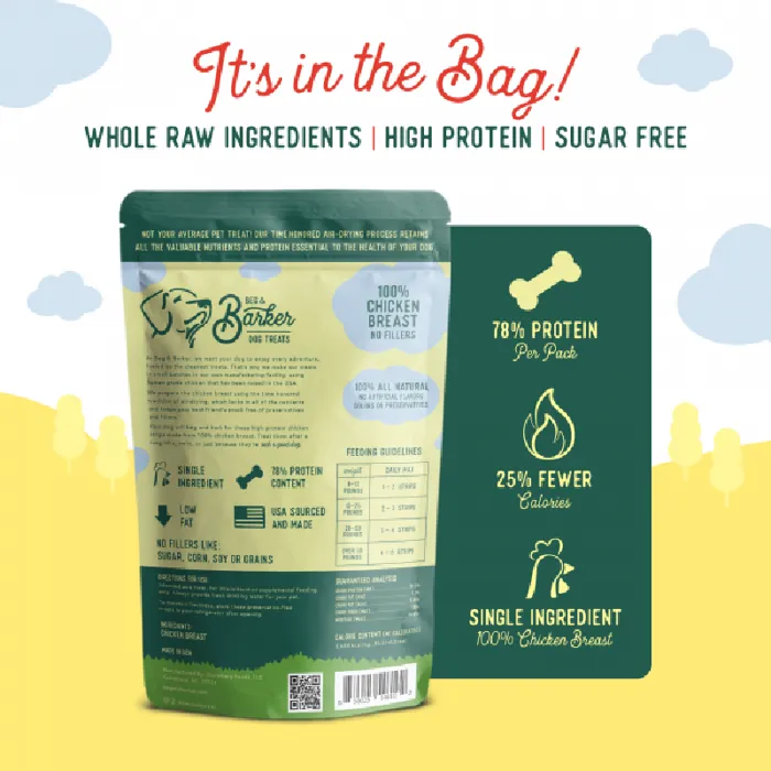 Beg & Barker Chicken Breast Strip Dog Treats 4 Oz