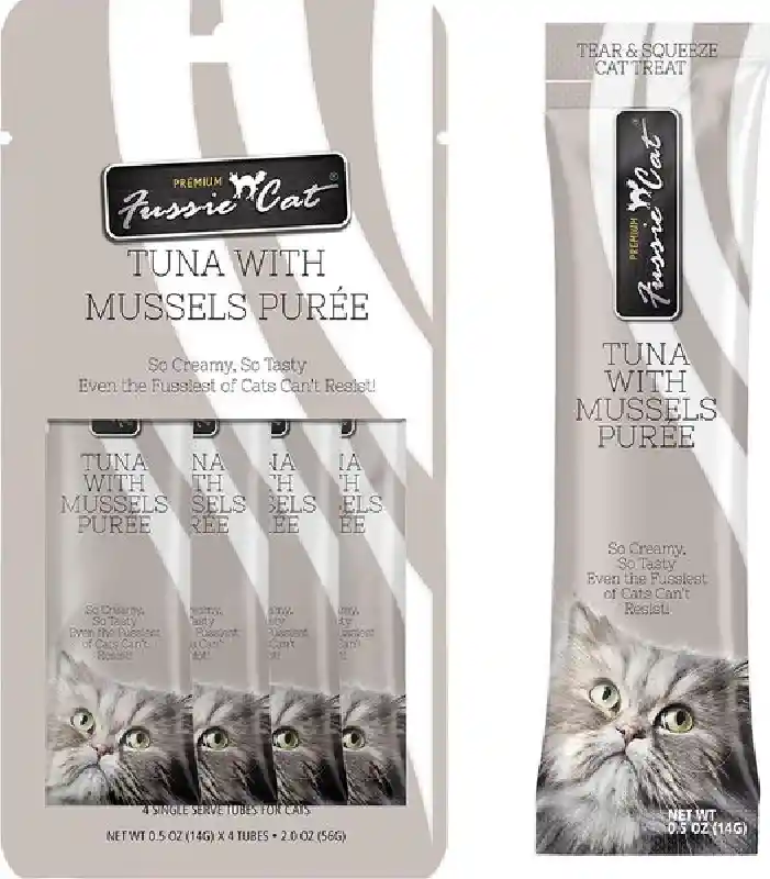 Fussie Cat Tuna/mussels Puree .5-oz