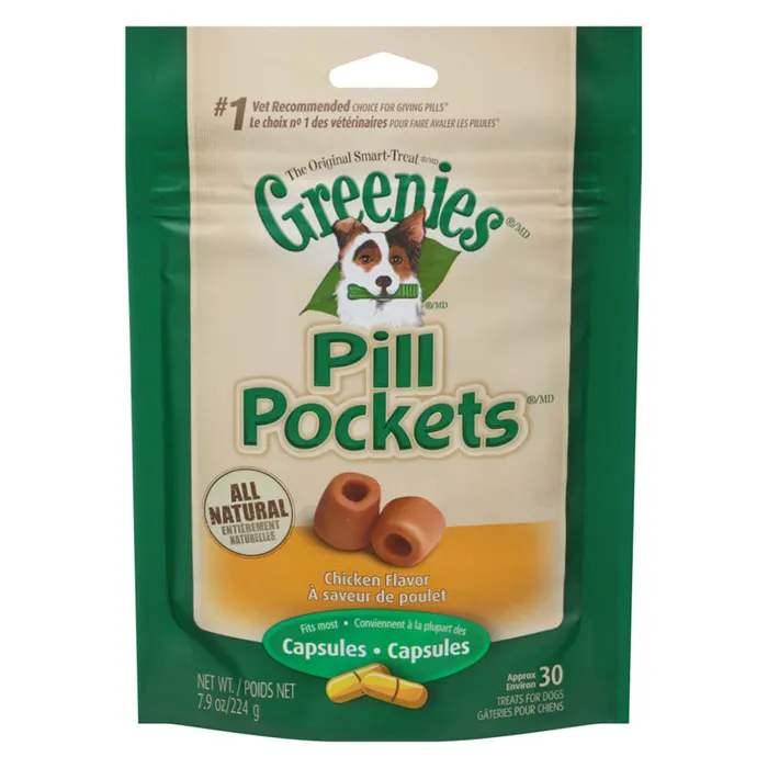 Pill Pockets Capsule Size Soft Dog Treats Chkn - 7