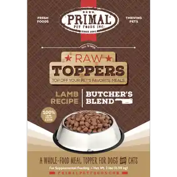 Prim Frzn Canine/feline Butcher's Blend Topper Lam