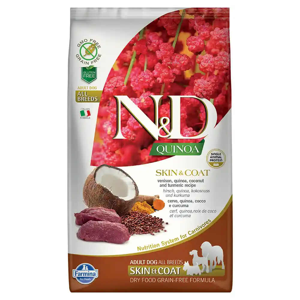 Farmina N&d Quinoa Skin & Coat Venison 15.4-lb
