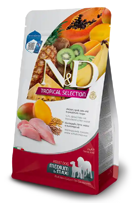 Farmina K9 N&d Tropical Selection Chkn Adult Med/m