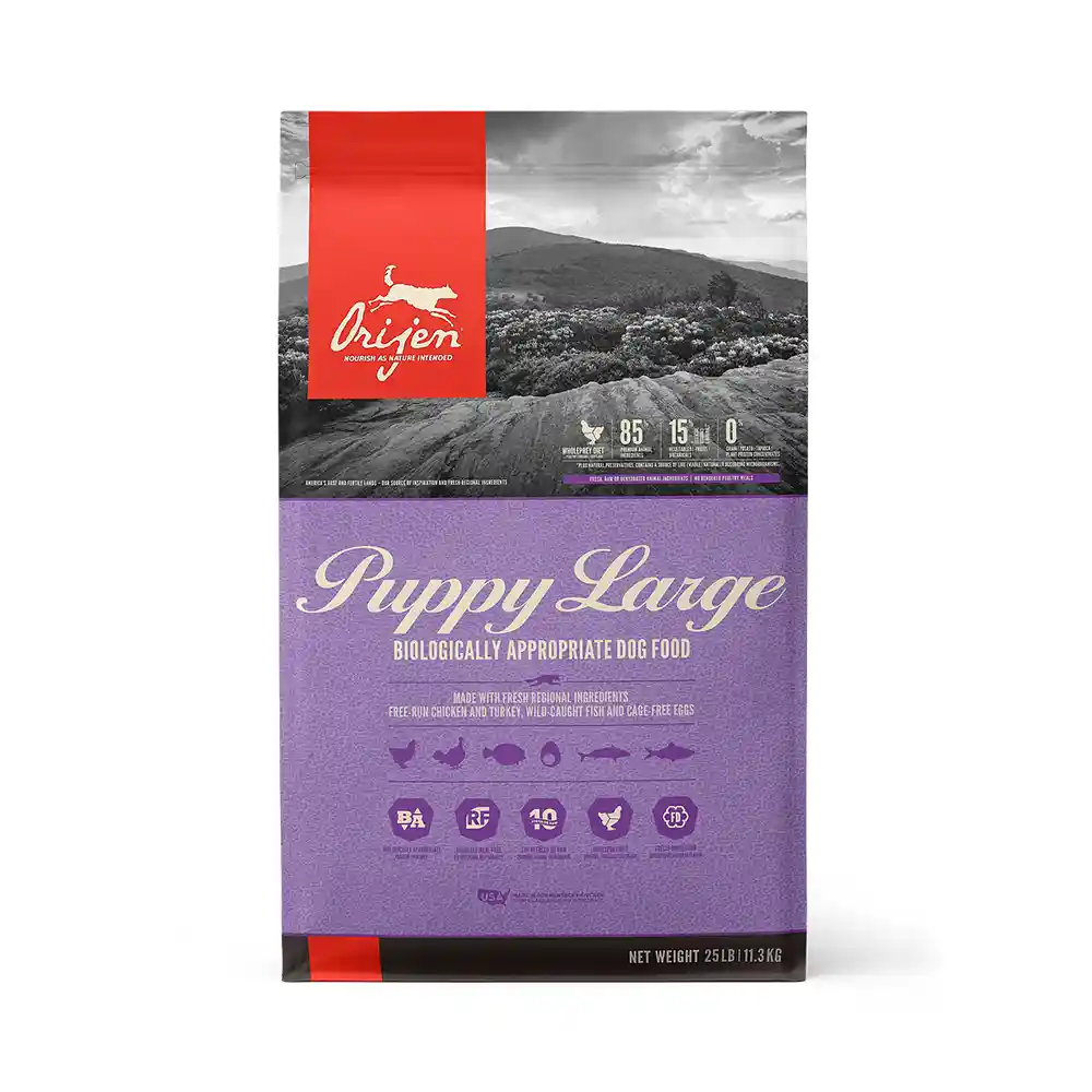 Dry Dog Food, Puppy Lg, Grain Free 25-lb