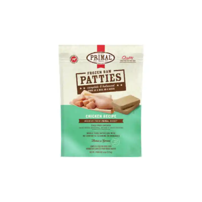 Raw Frozen Canine Chkn Nuggets Dog Food 6-lb