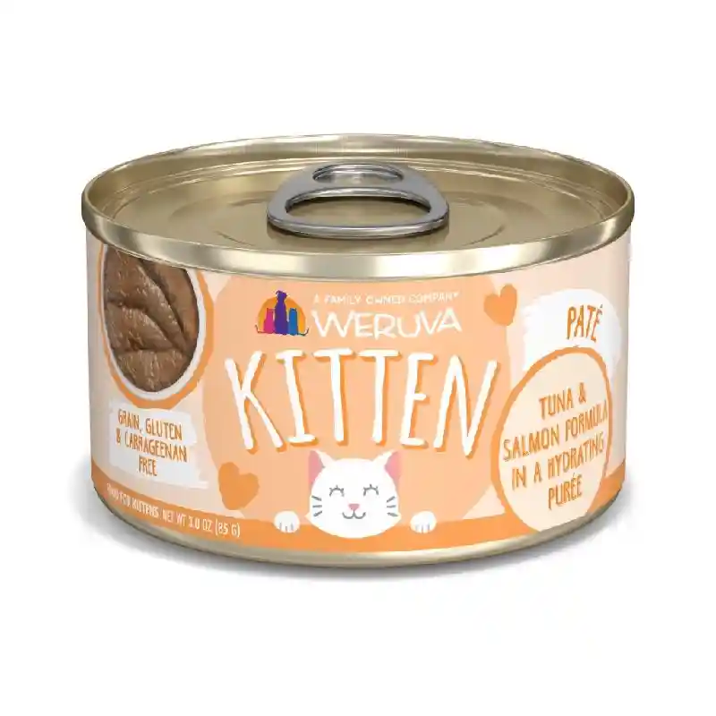 Weruva Kitten Can 3 Oz Tuna Salmon Puree 12/tr