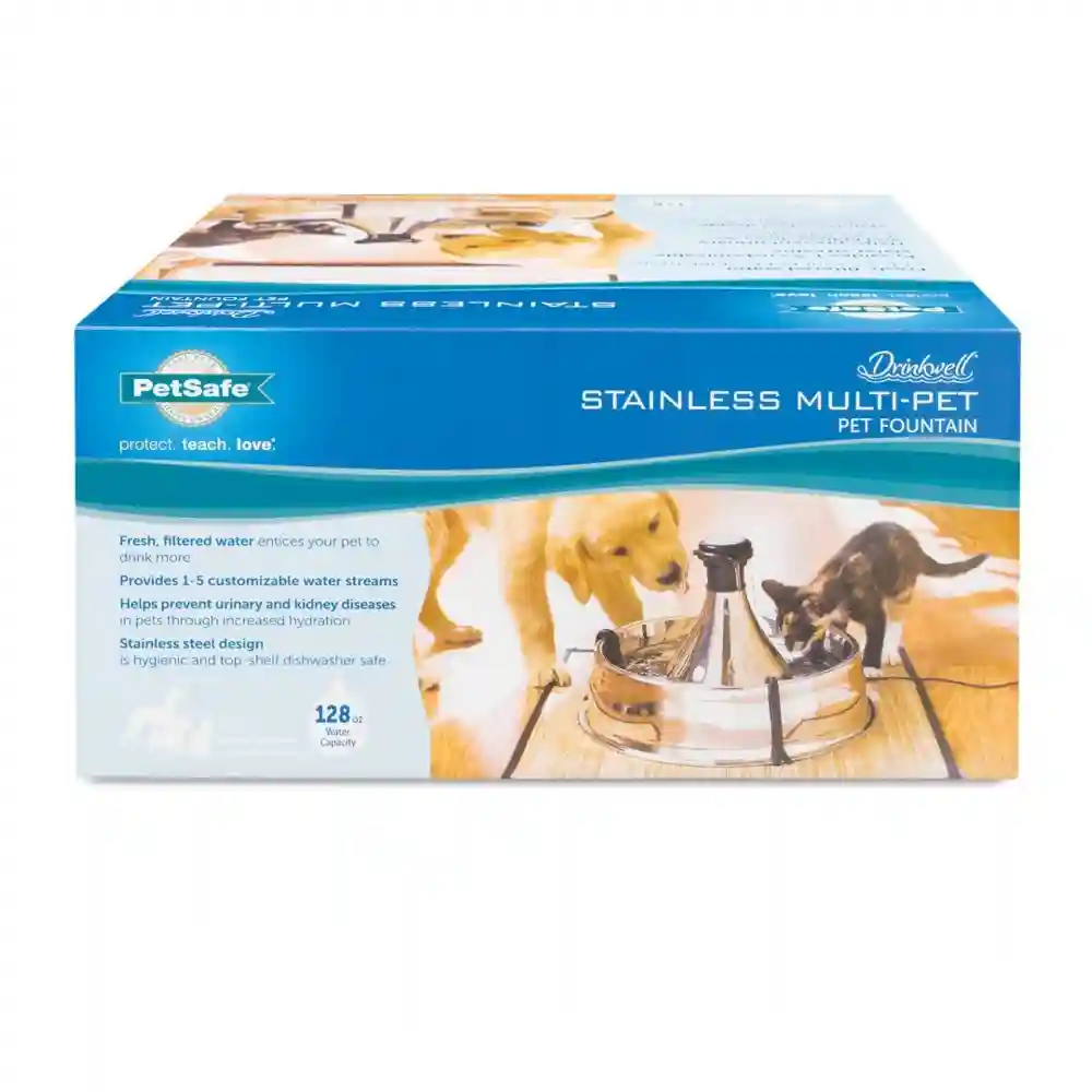 Drinkwell Stainless Multi-pet Fountain One Size