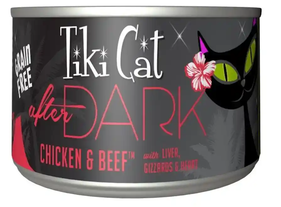 Tiki Cat After Dark Gf Chkn & Bf Can Cat 2.8-oz