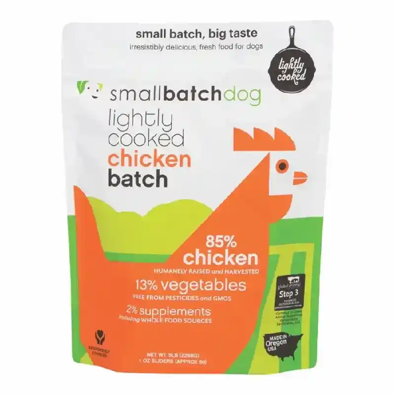Small Batch Dog Lightly Cooked Frozen Chicken 5 Lb