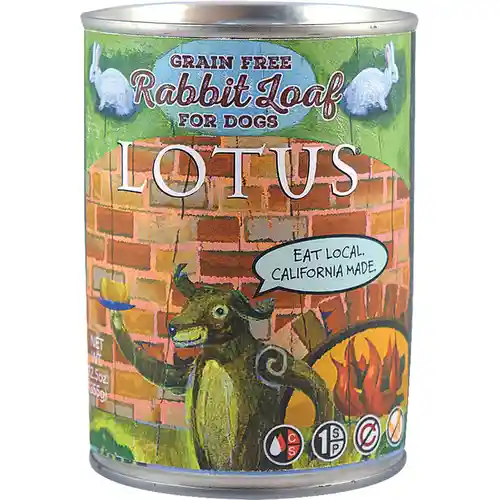 Lotus Dog Gf Rabbit Pate Loaf 12.5-oz