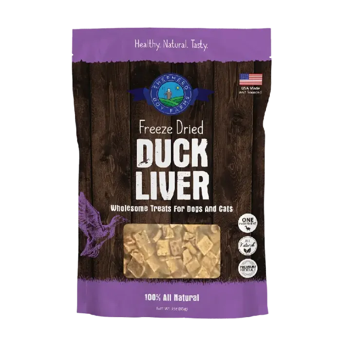 Shepherd Boy Duck Liver Treat 3oz