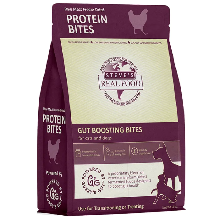 Steve's Real Food Fd Protein Bites Chicken 4 Oz