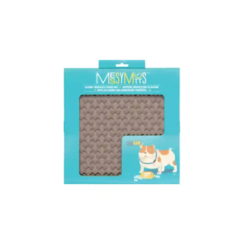 Mm Cat Silicone Interactive Feeder Small Grey