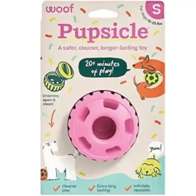Woof Pupsicle Birthday Pink SM