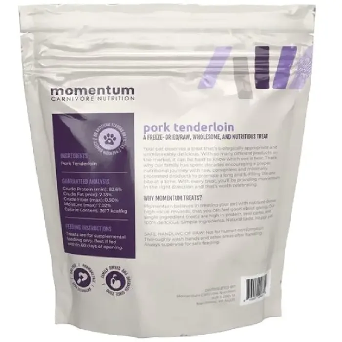 Momentum 3.5 Oz Dog Pork Tenderloin Fd Treat Gf Ea