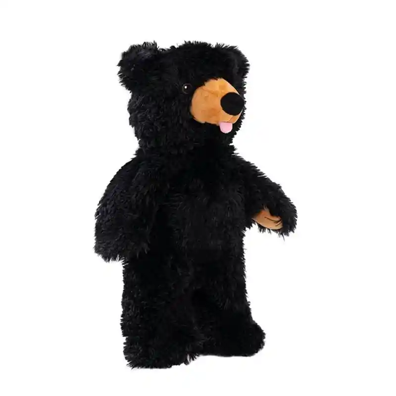 Tall Tails Dog Toy Plush Stuffless Black Bear 20"