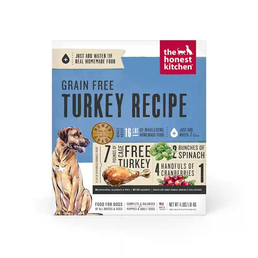 Grain-free Turkey Recipe Dehydrated Dog Food 4-lb