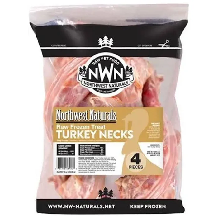 Northwest Naturals Raw Frozen Turkey Necks 4ct