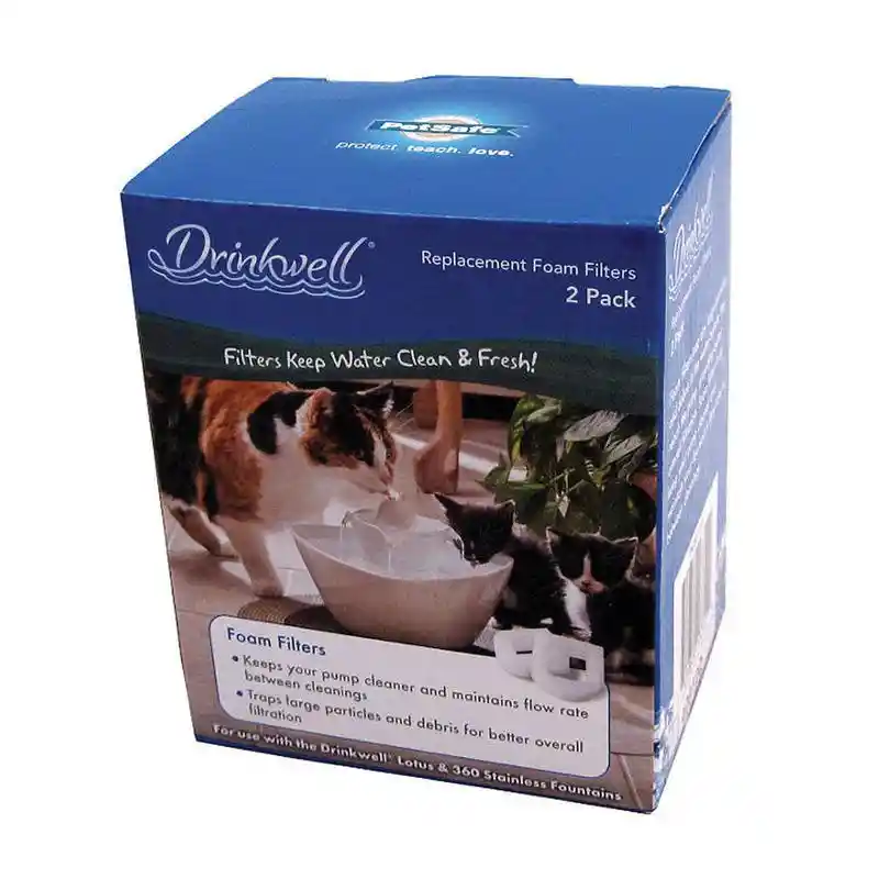 Drinkwell Foam Replacement Pre-filters White 2 Pk