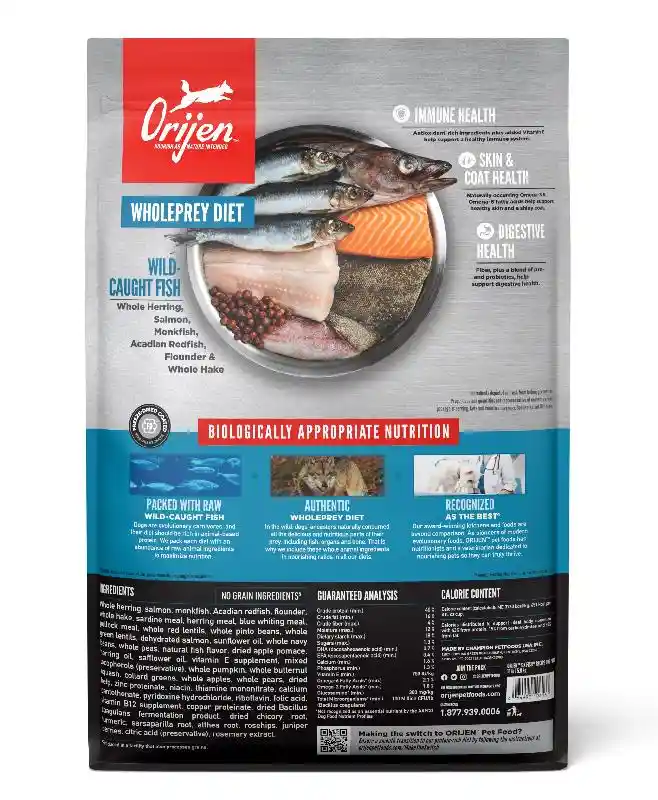 Dry Dog Food, Six Fish, Grain Free 13-lb