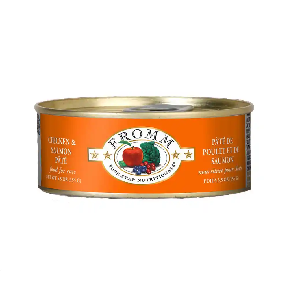 Four Star Gf Chkn & Slmn Pate Canned Cat Food 5-oz