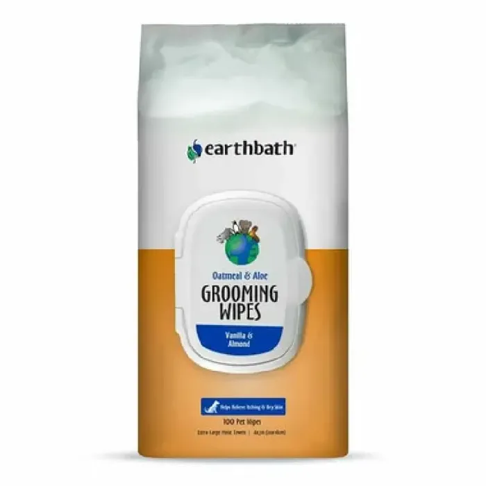 Oatmeal And Aloe Grooming Wipes Vanilla And Almond