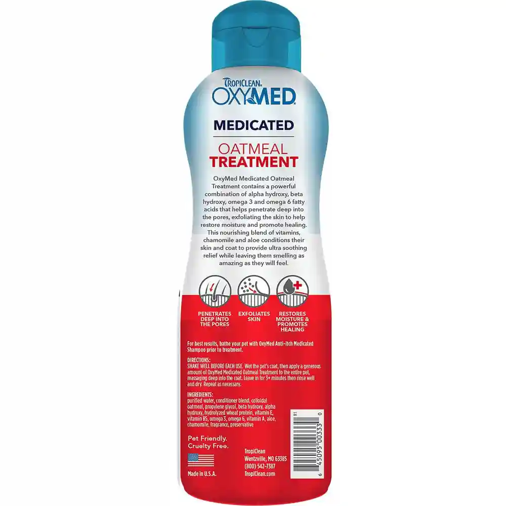 Tropiclean Oxymed Medicated Oatmeal Treatmnt 20-oz