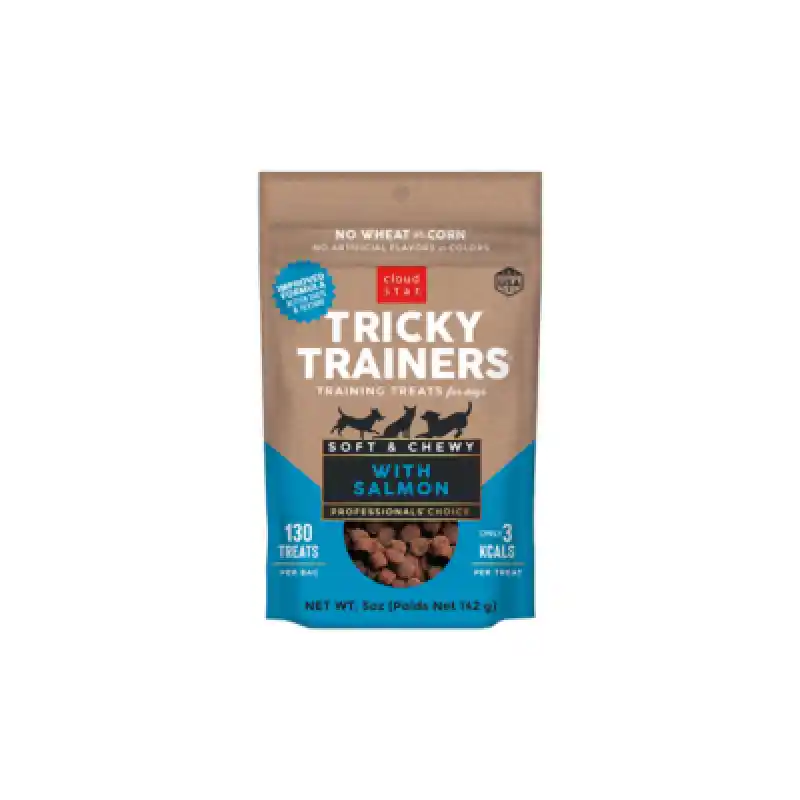 Chewy Tricky Trainers Salmon Dog Treats 5-oz