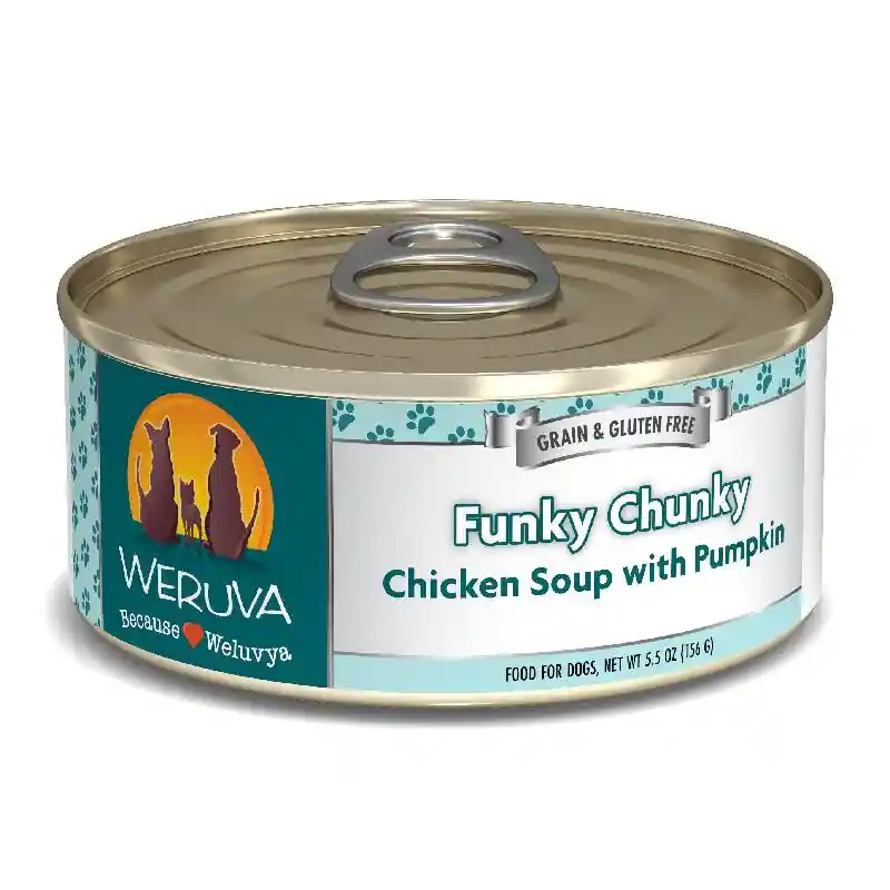 Funky Chunky Chicken Soup Canned Dog Food 5.5-oz