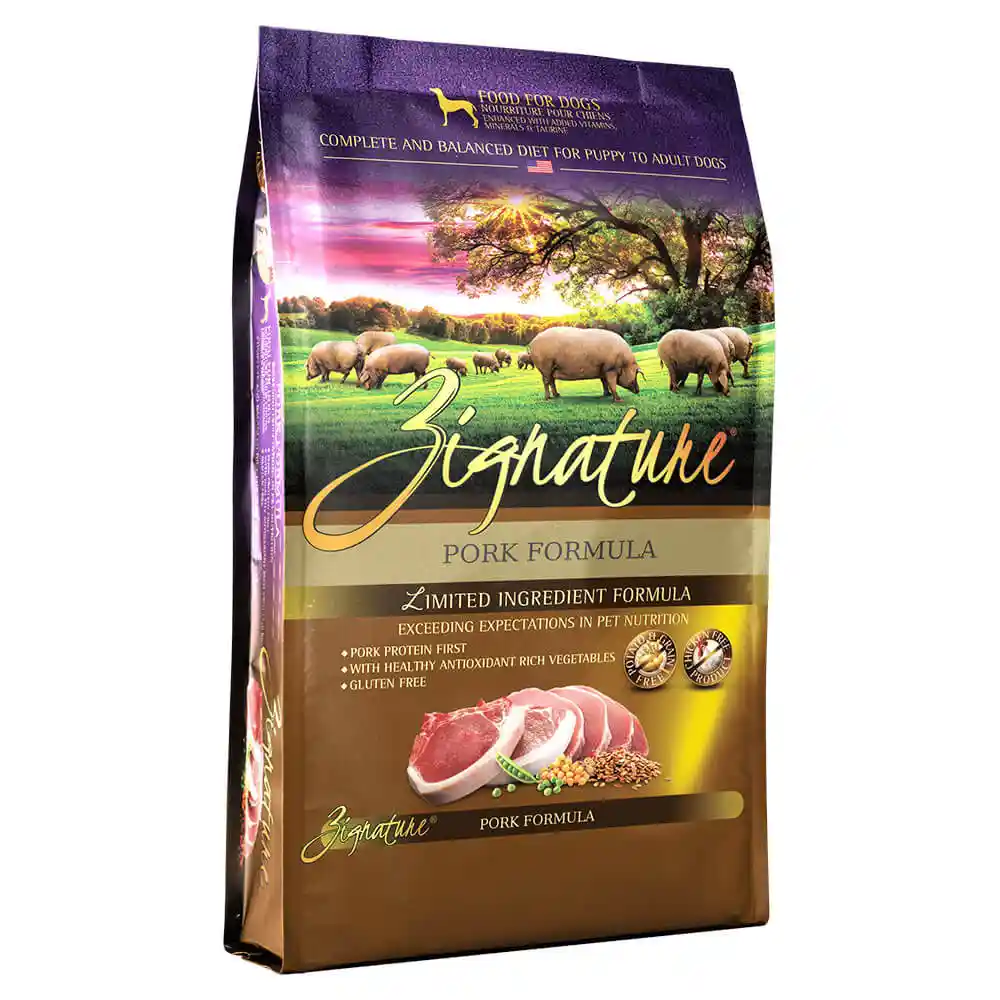 Zignature Grain Free Pork Dry Dog Food 13.5-lb