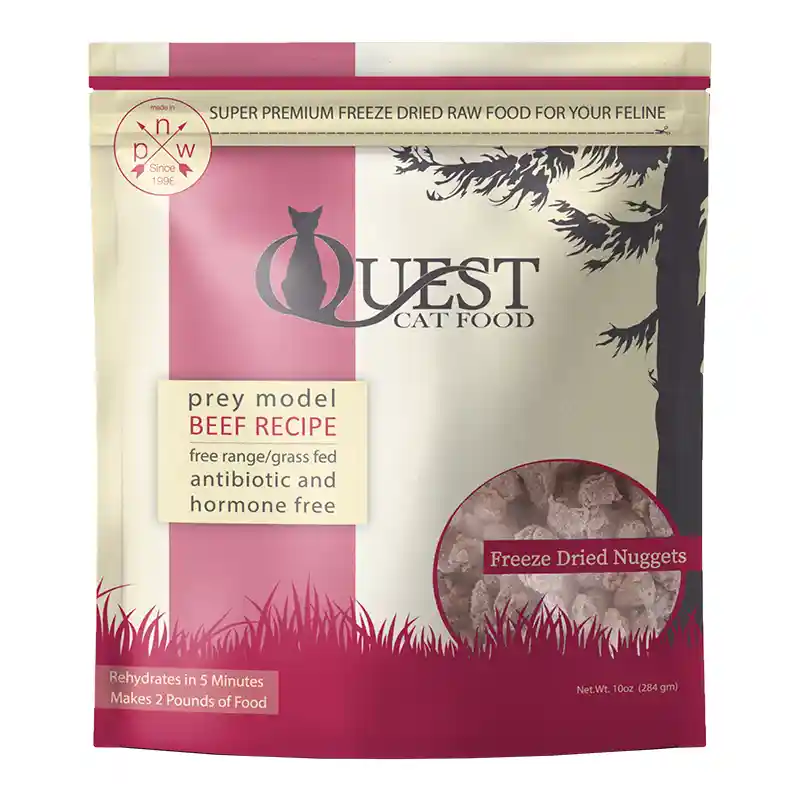 Steve's Fd Quest Nuggets Beef For Cats 10 Oz