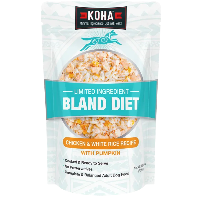 Koha Bland Diet Chicken & Rice Pouch 12.5oz