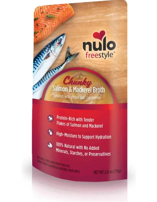Nulo Salmon/Mackerel Broth Pouch 2.8oz