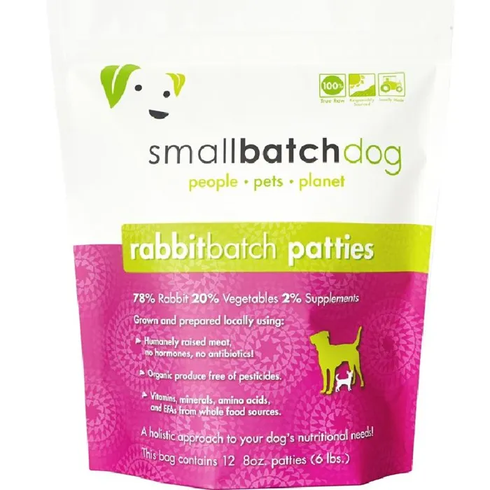 Small Batch Dog Frozen Patties Rabbit 6 Lb