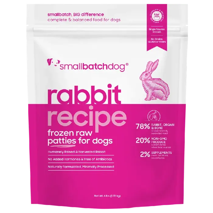 Smallbatch Dog Raw Sliders Rabbit 3#