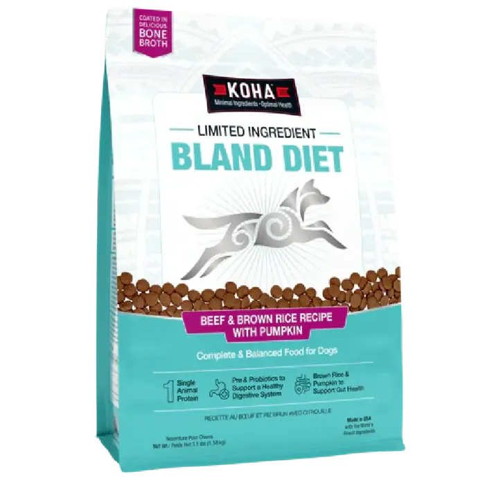 Koha Dry Lid Bland Diet Beef Brown Rice 3.5#
