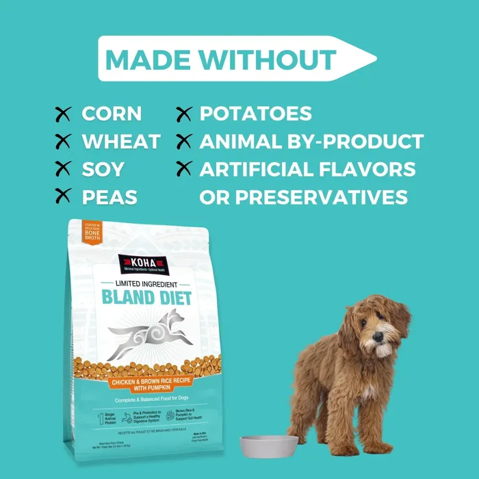 Koha Dry Lid Bland Diet Chicken Brown Rice 3.5#