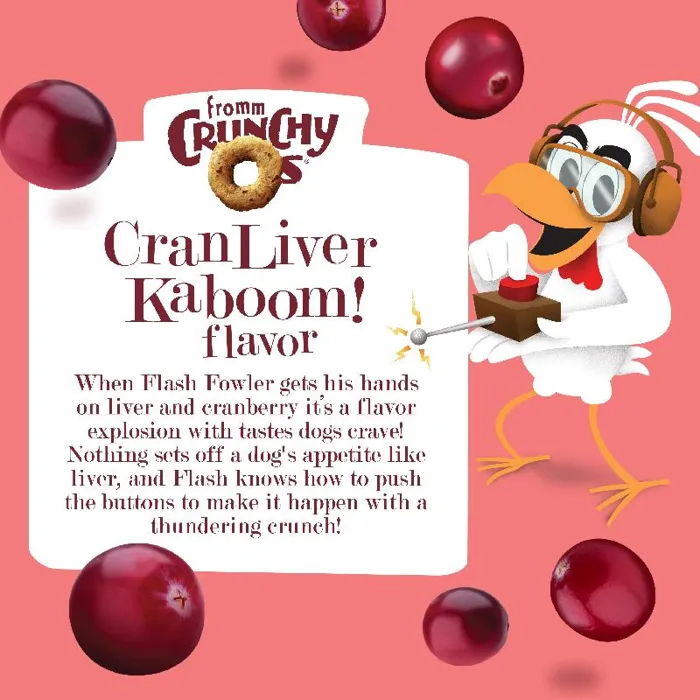 Fromm Crunchy Os Cranliver Kaboom! Flavor Dog Treats 6-oz