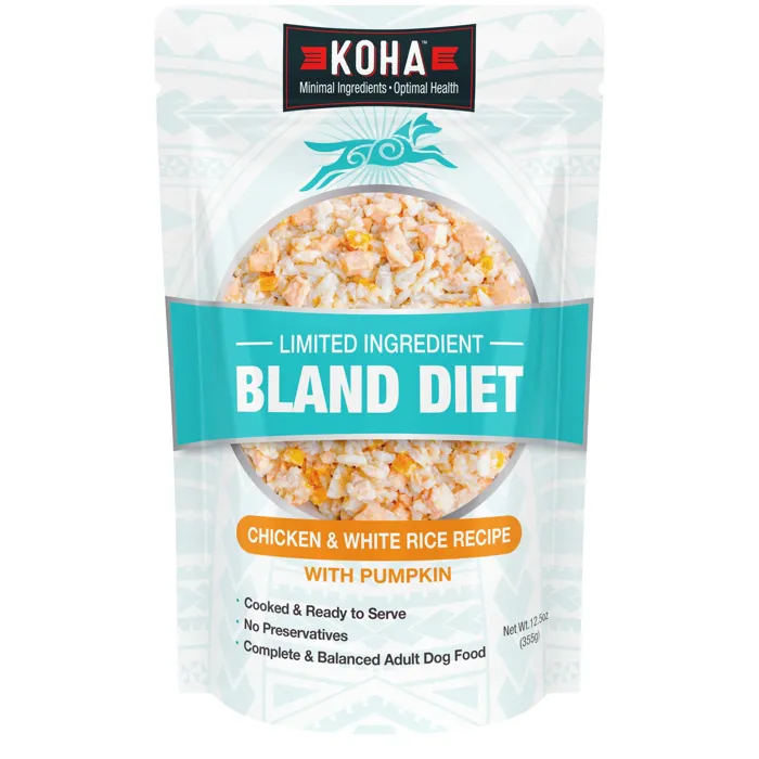 Koha Bland Diet Chicken & Rice Pouch 12.5oz