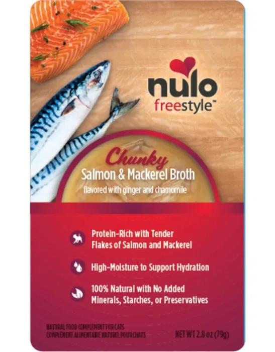 Nulo Salmon/Mackerel Broth Pouch 2.8oz