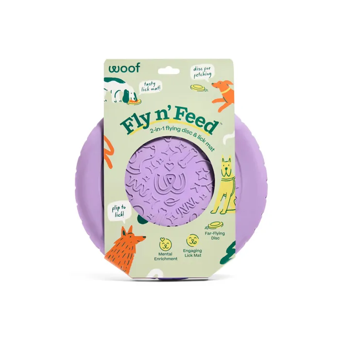Woof Toy Forager Fly N Feed Frisbee