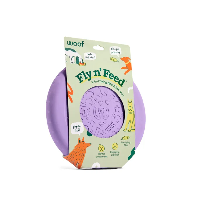 Woof Toy Forager Fly N Feed Frisbee