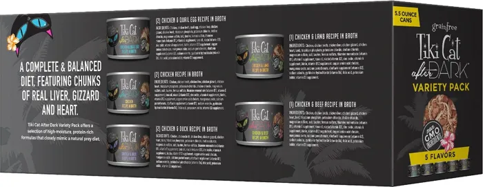Tiki Cat After Dark Shreds Variety Pack 8pk