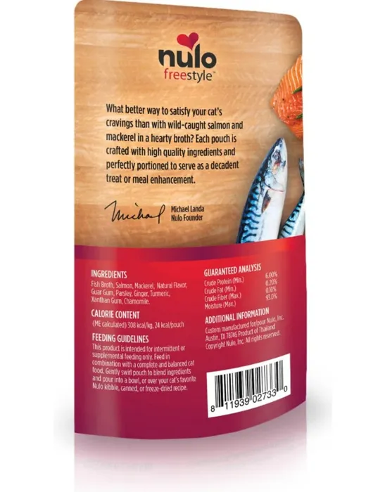 Nulo Salmon/Mackerel Broth Pouch 2.8oz