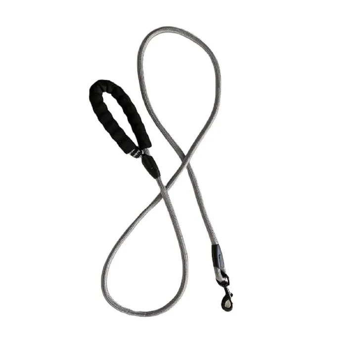 Bark Appeal Gray Rope Leash 6'
